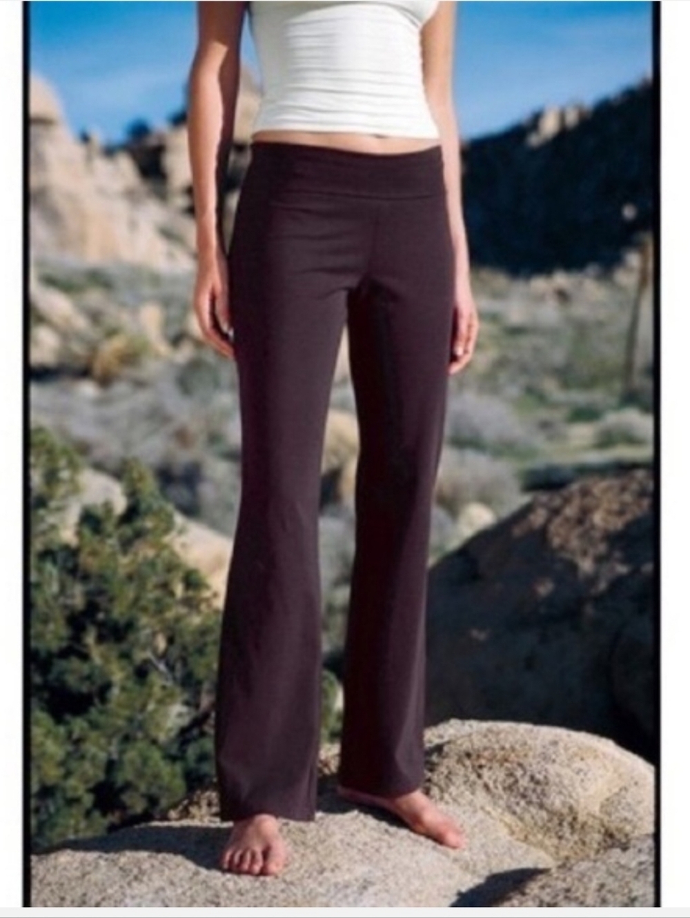 Patagonia Bootcut Flare Leg Yoga Style Leggings Pants Medium Brown 21446 F7